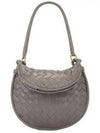 Intrecciato Gemelli Small Shoulder Bag Grey - BOTTEGA VENETA - BALAAN 1