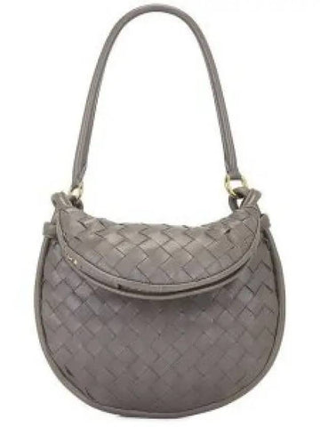 Intrecciato Gemelli Small Shoulder Bag Grey - BOTTEGA VENETA - BALAAN 1