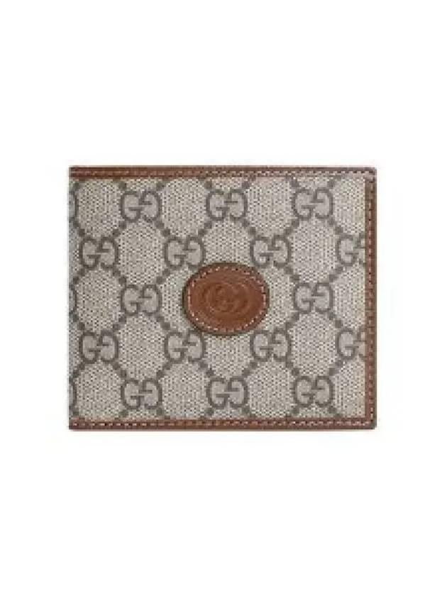 Interlocking G Mini Half Wallet Beige - GUCCI - BALAAN 2