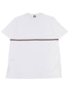 Midweight Jersey Short Sleeve T-Shirt White - THOM BROWNE - BALAAN 3