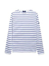 Women's Meridame II Striped Long Sleeve T-Shirt Neige Denim - SAINT JAMES - BALAAN 1