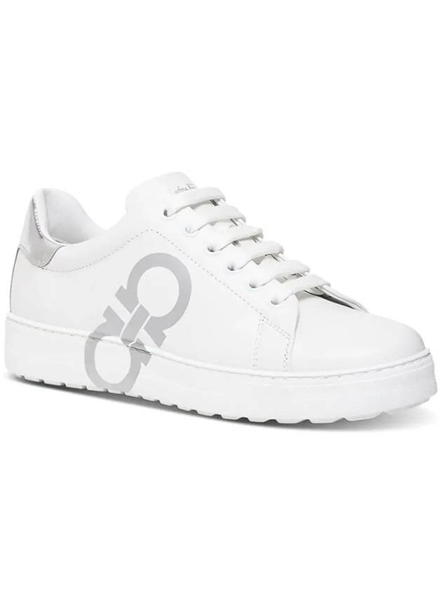 Women's Number NUMBER Double Gancini Sneakers 0747218 - SALVATORE FERRAGAMO - BALAAN 3