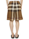 Men's Check Mesh Bermuda Shorts Dark Birch Brown - BURBERRY - BALAAN 7