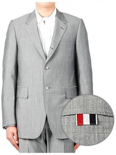 Wide Lapel Jacket Light - THOM BROWNE - BALAAN 2