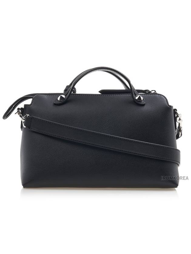 By The Way Boston Leather Medium Tote Bag Black - FENDI - BALAAN 4