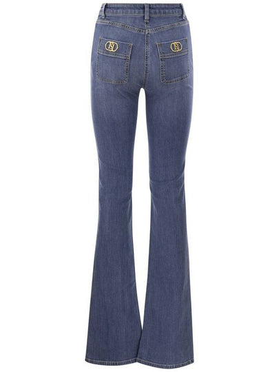 Paw jeans with logo plates - ELISABETTA FRANCHI - BALAAN 2