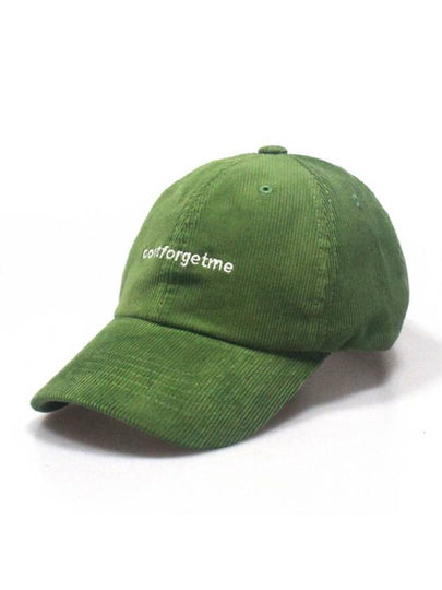 Corduroy Ball Cap Green - DONTFORGETME - BALAAN 2