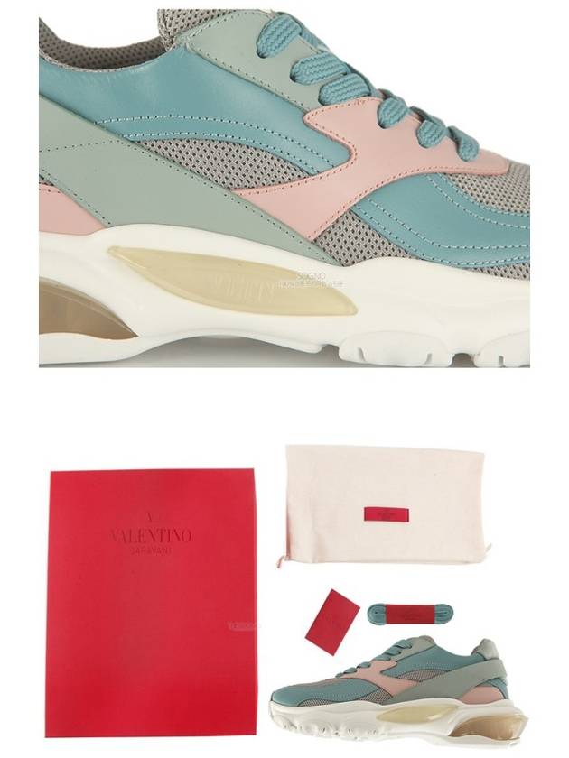 Bounce Low-Top Sneakers Blue - VALENTINO - BALAAN 9