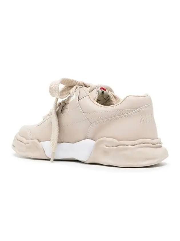 Parker OG Sole Leather Low Top Sneakers Beige - MAISON MIHARA YASUHIRO - BALAAN 4