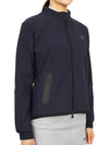 women's brushed zip-up jacket navy - HYDROGEN - BALAAN 5