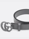 Men's GG Marmont Thin Belt Grey - GUCCI - BALAAN 4