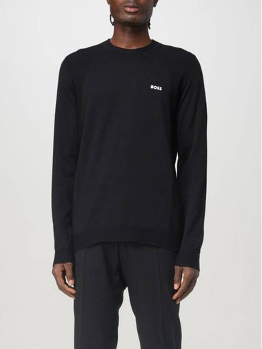 Momentum Lite Crew Neck Long Sleeve T-Shirt Black - HUGO BOSS - BALAAN 1