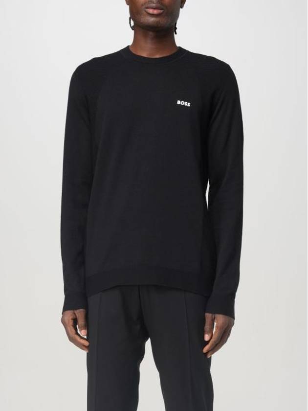 Momentum Lite Crew Neck Long Sleeve T-Shirt Black - HUGO BOSS - BALAAN 1