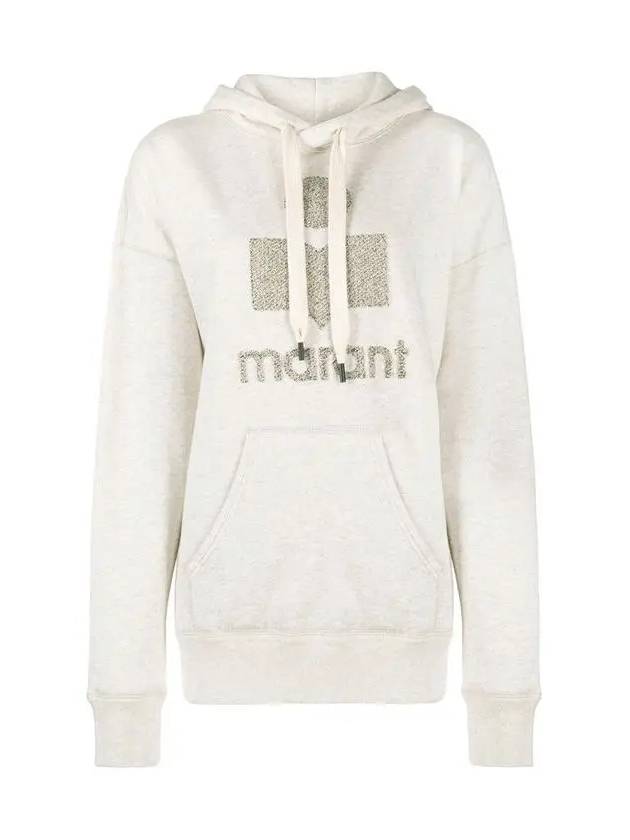 Logo Hoodie Ecru - ISABEL MARANT - BALAAN 3