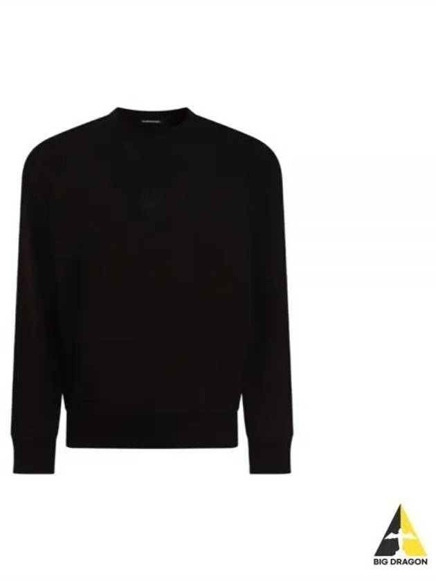 Stretch Fleece Crew Neck Sweatshirt Black - CP COMPANY - BALAAN 2