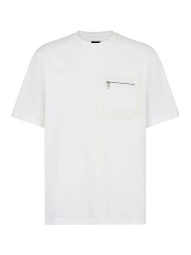 FF Logo Pocket Short Sleeve T-Shirt White - FENDI - BALAAN 1