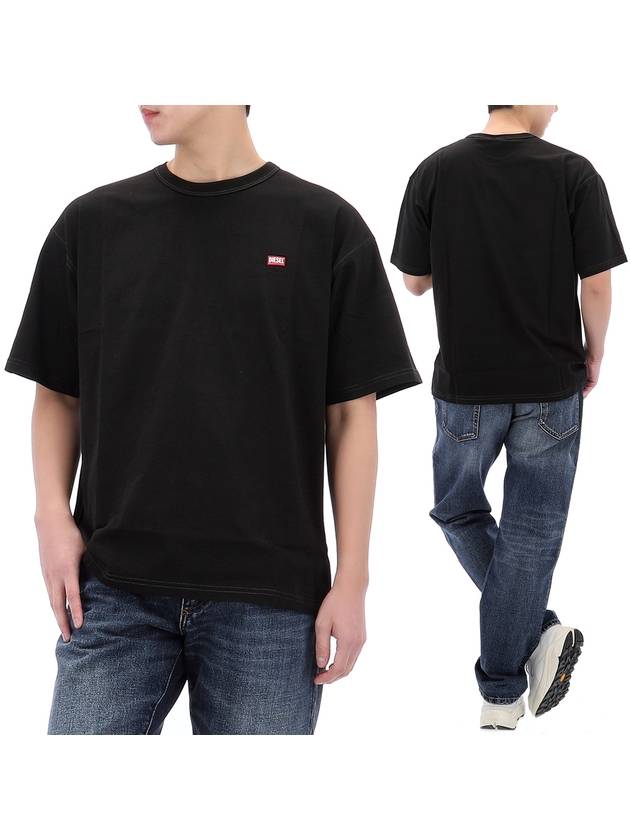 Small Logo Short Sleeve T-Shirt Black - DIESEL - BALAAN 2