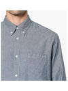 Chemise Edouard Logo Washing Denim Long Sleeve Shirt Blue - A.P.C. - BALAAN 3