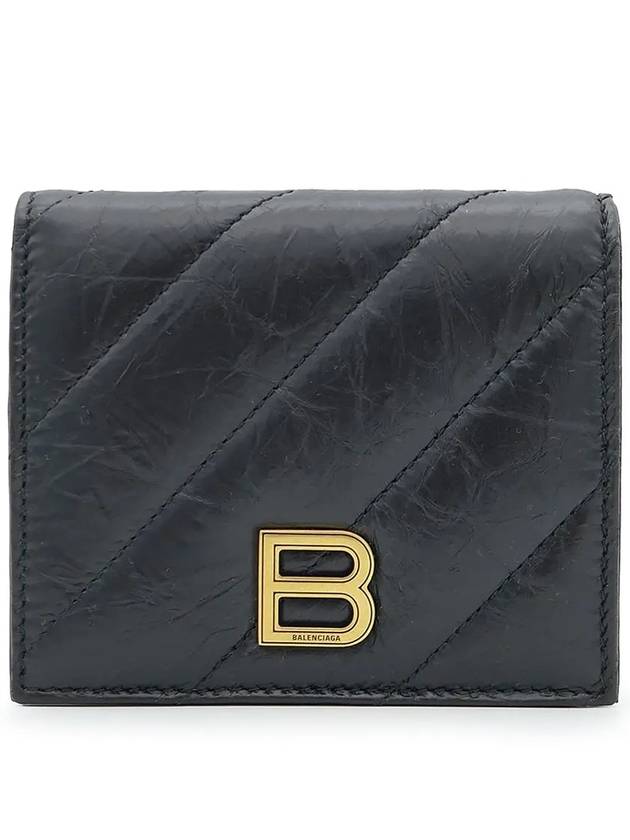 Crush Embellished Logo Card Wallet Black - BALENCIAGA - BALAAN 2