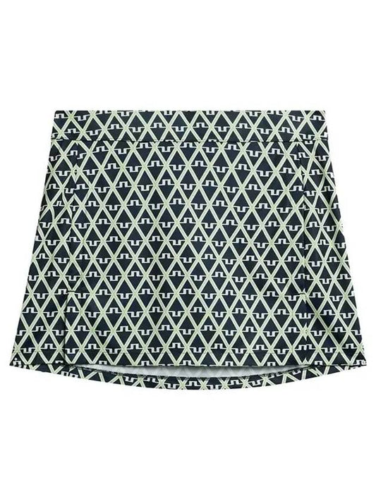 Women s Amelie Print Golf Skirt Geo Navy GWSD09352 O500 - J.LINDEBERG - BALAAN 1