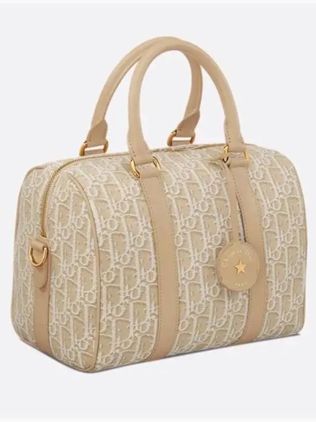 Groove 25 Oblique Jacquard Tote Bag Beige - DIOR - BALAAN 4