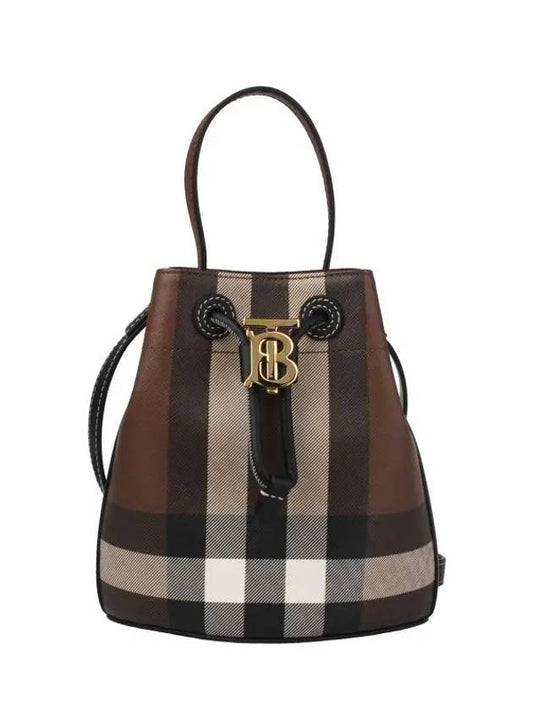 TB Mini Bucket Bag Dark Birch Brown - BURBERRY - BALAAN 2