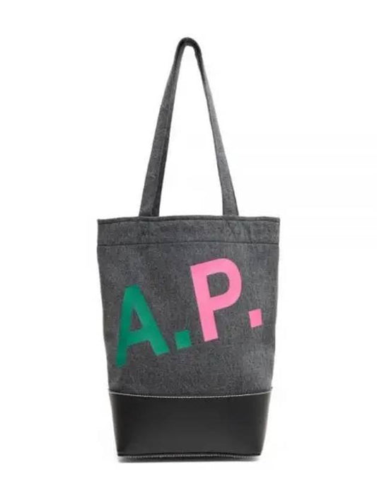 Axel Small Cotton Tote Bag Grey - A.P.C. - BALAAN 2