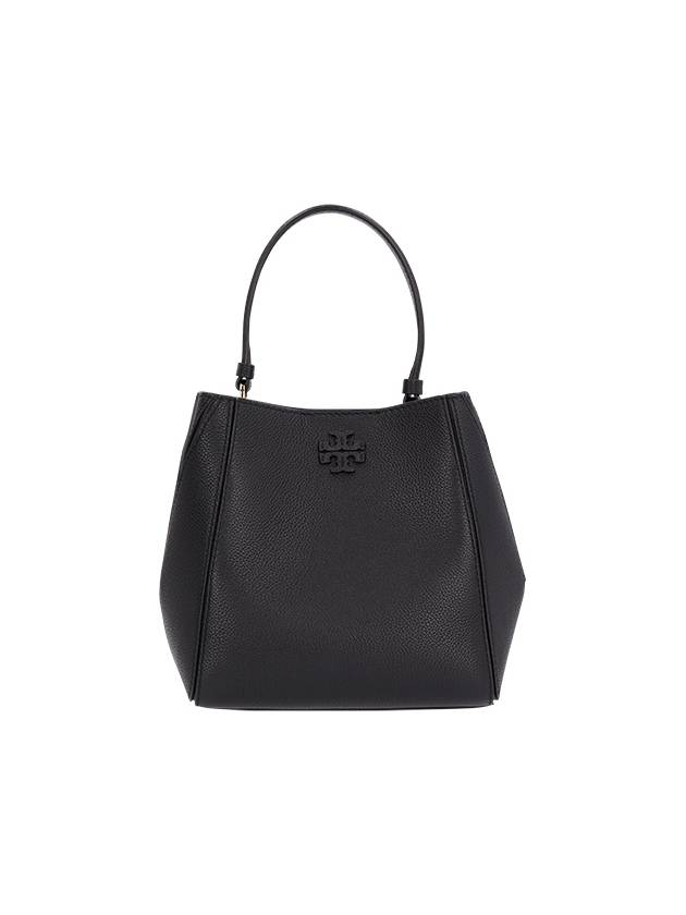 Mcgraw Logo Small Bucket Bag Black - TORY BURCH - BALAAN 2