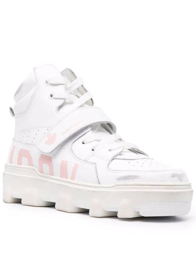 Icon Basket High Top Sneakers White - DSQUARED2 - BALAAN 4