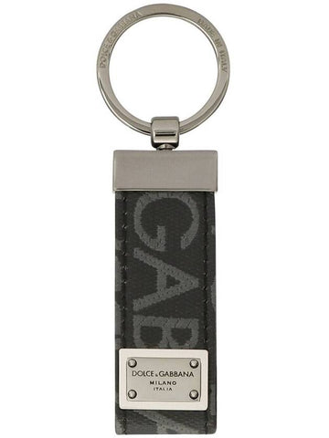 Dolce & Gabbana Keychain With Jacquard Logo - DOLCE&GABBANA - BALAAN 1