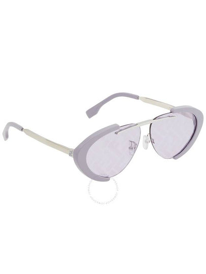 Fendi Bordeaux Mirror Oval Men's Sunglasses FE40042U 81U 59 - FENDI - BALAAN 2