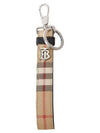 Monogram Motif Check Key Holder Beige - BURBERRY - BALAAN 2