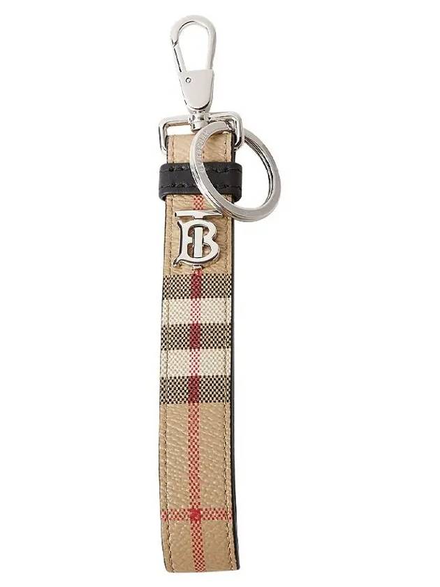 Monogram Motif Check Key Holder Beige - BURBERRY - BALAAN 2