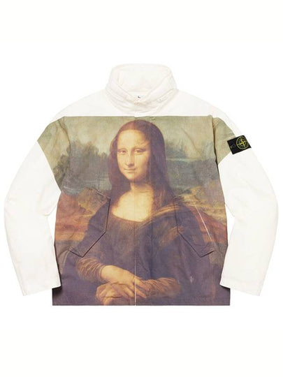 Supreme Wappen Patch Mona Lisa Cotton Cordura Shell Jacket White - STONE ISLAND - BALAAN 2