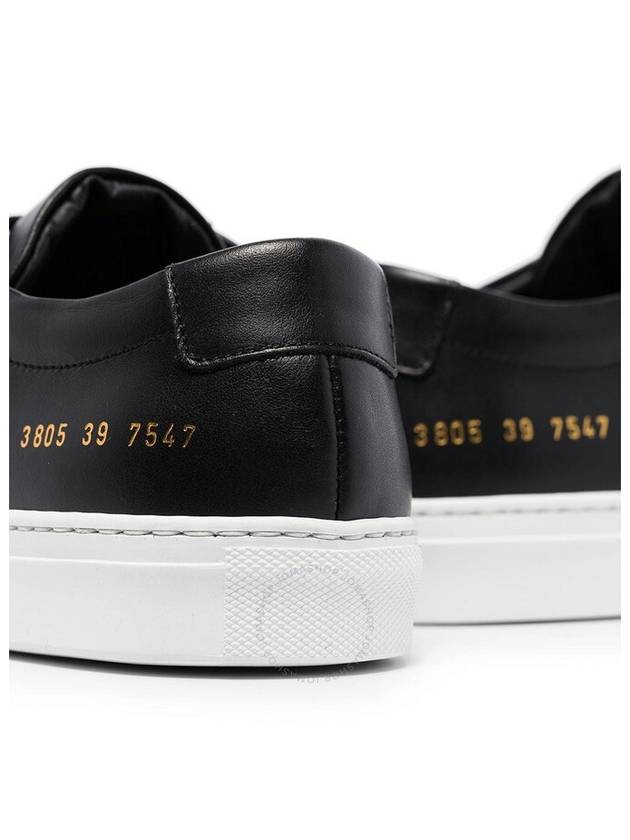 Achilles White Sole Low Top Sneakers Black - COMMON PROJECTS - BALAAN 4