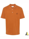 Bold Fox Head Patch Comfort Polo Shirt Orange - MAISON KITSUNE - BALAAN 2