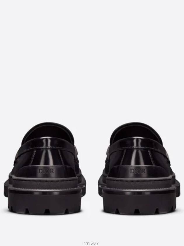 Explorer Polished Calfskin Loafer Black - DIOR - BALAAN 7