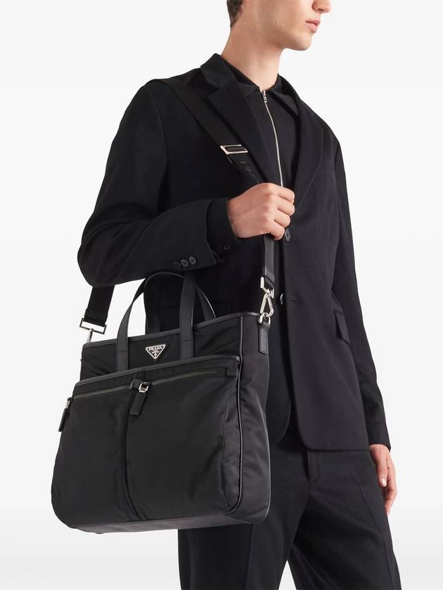 Re-Nylon Saffiano Tote Bag Black - PRADA - BALAAN 4