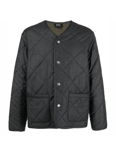 Julien Quilted Jacket Grey - A.P.C. - BALAAN 1