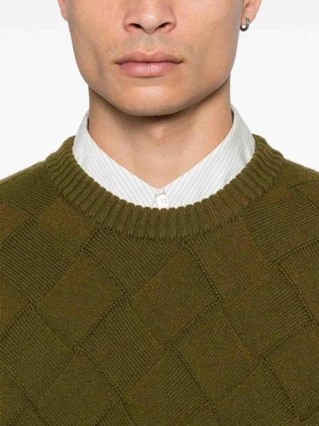 Intrecciato Wool Knit Top Olive Oil - BOTTEGA VENETA - BALAAN 4