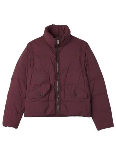 Austral down vest jacket burgundy - TEN C - BALAAN 1