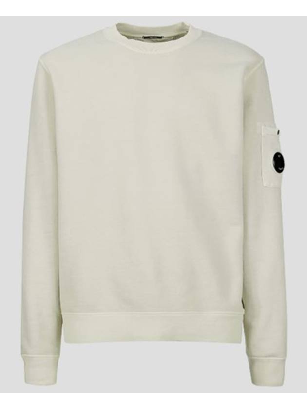 Brushed Emerized Diagonal Fleece Sweatshirt Light Grey - CP COMPANY - BALAAN 2