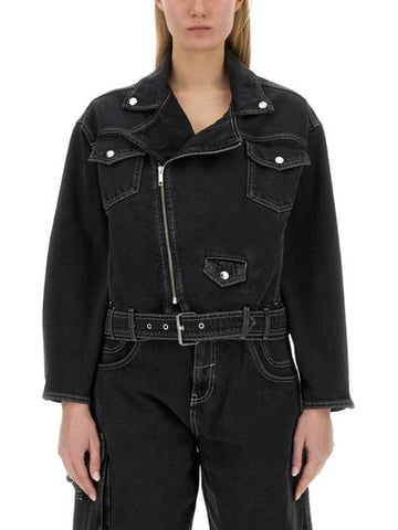 Jacket 06043237 1555 BLACK - MOSCHINO - BALAAN 1