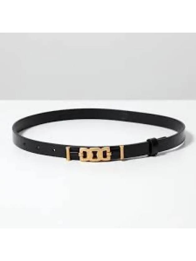 Logo Buckle Leather Belt Black - TOD'S - BALAAN 2