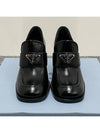 Brushed Leather Loafers Pumps Black - PRADA - BALAAN 6