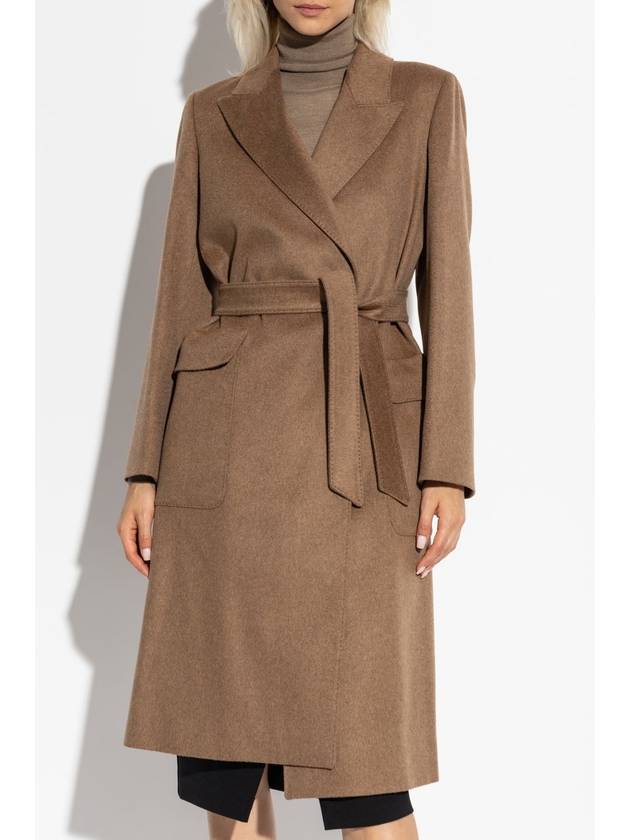 Max Mara Nisa Belted Single Coat Brown - MAX MARA - BALAAN 4