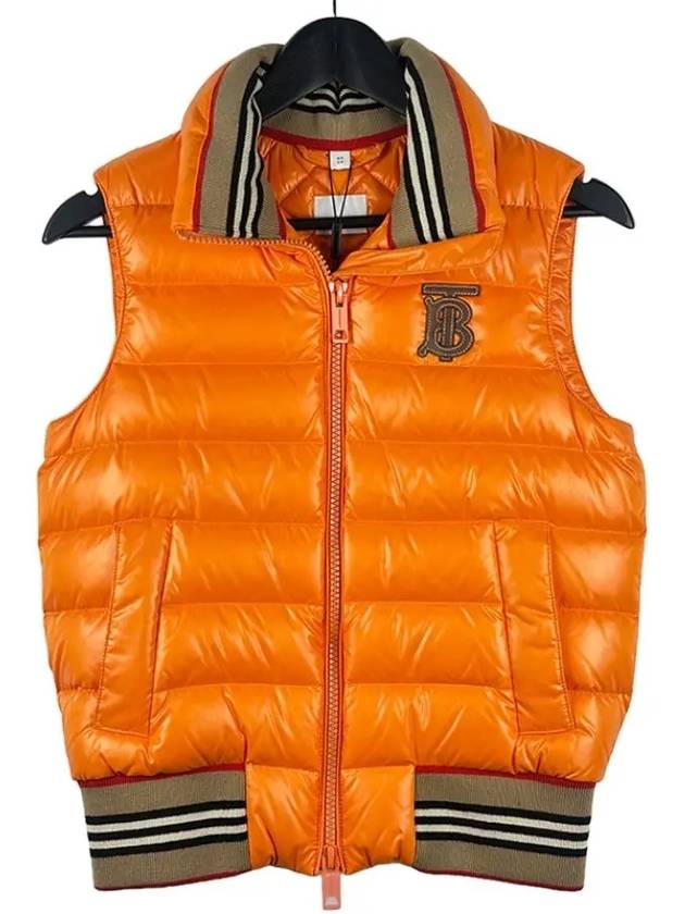 Logo Padded Vest Orange - BURBERRY - BALAAN 3