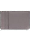 V Logo Calf Leather Card Wallet Grey - VALENTINO - BALAAN 5