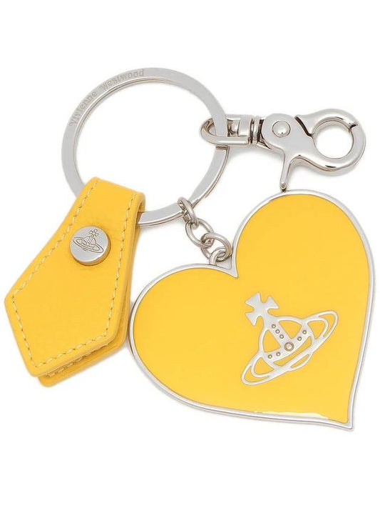 Levigan Mirror Heart ORB Keyring Yellow 8203010XU OM0009 E405 - VIVIENNE WESTWOOD - BALAAN 1