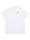 Court Dri Fit Tennis Polo Shirt White - NIKE - BALAAN 3